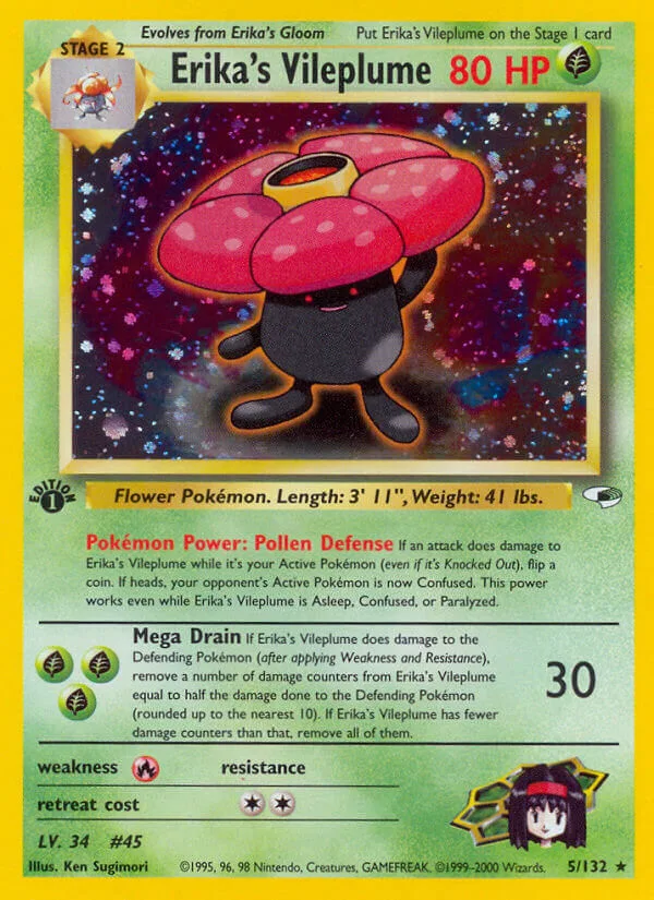 Erika’s Vileplume, Gym Heroes 5/132