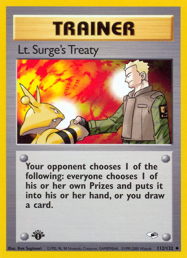 Lt. Surge’s Treaty, Gym Heroes 112/132
