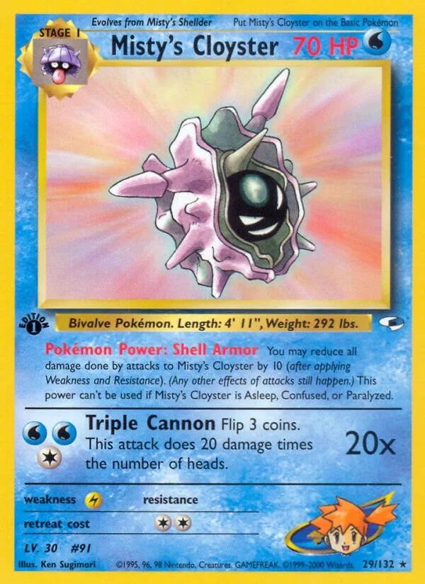 Misty’s Cloyster, Gym Heroes 29/132