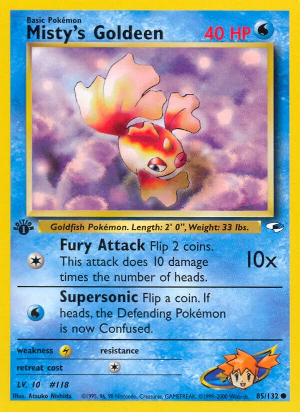 Misty’s Goldeen, Gym Heroes 85/132