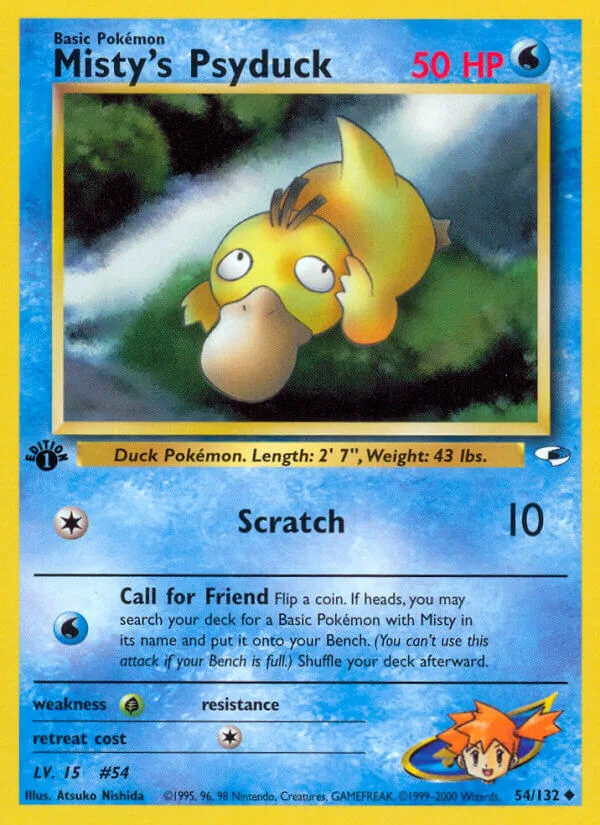 Misty’s Psyduck, Gym Heroes 54/132