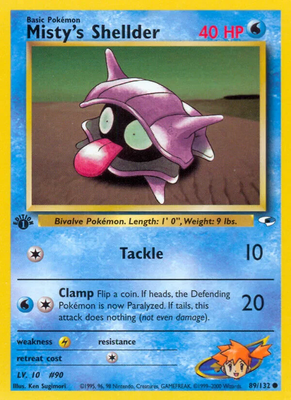 Misty’s Shellder, Gym Heroes 89/132