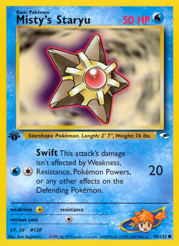 Misty’s Staryu, Gym Heroes 90/132