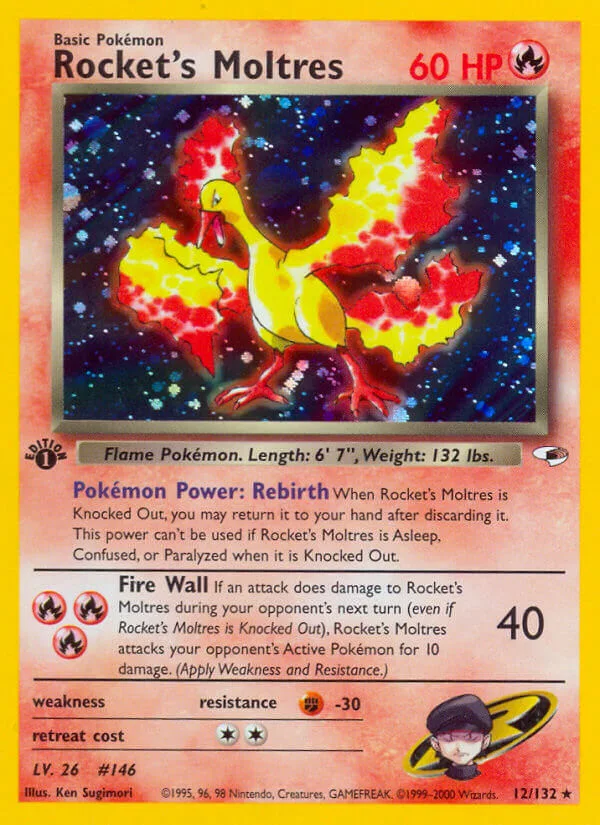 Rocket’s Moltres, Gym Heroes 12/132
