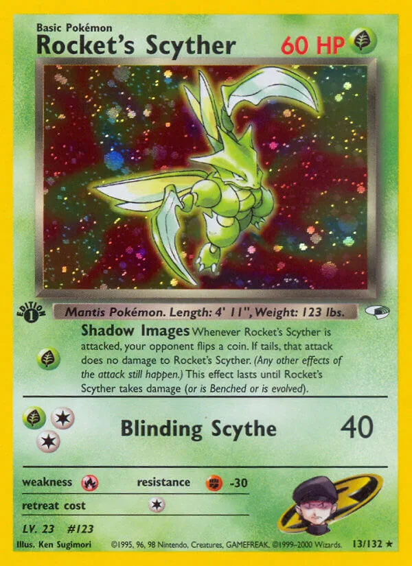Rocket’s Scyther, Gym Heroes 13/132