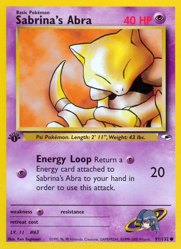 Sabrina’s Abra, Gym Heroes 91/132