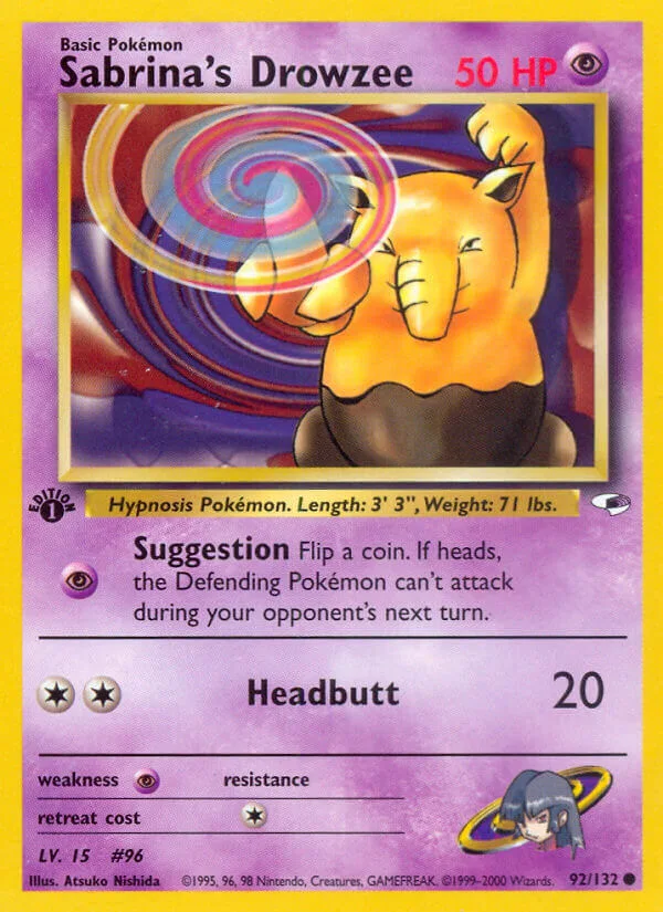 Sabrina’s Drowzee, Gym Heroes 92/132