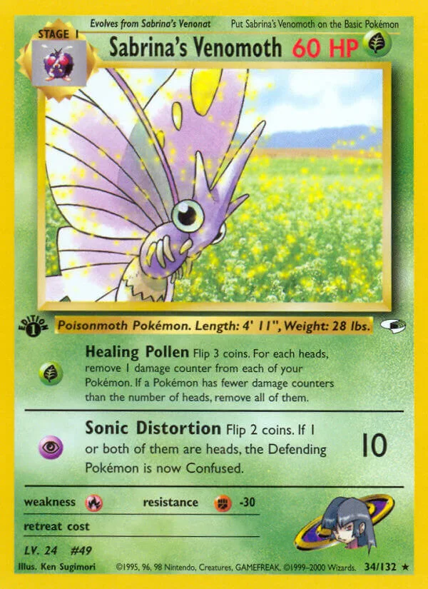 Sabrina’s Venomoth, Gym Heroes 34/132