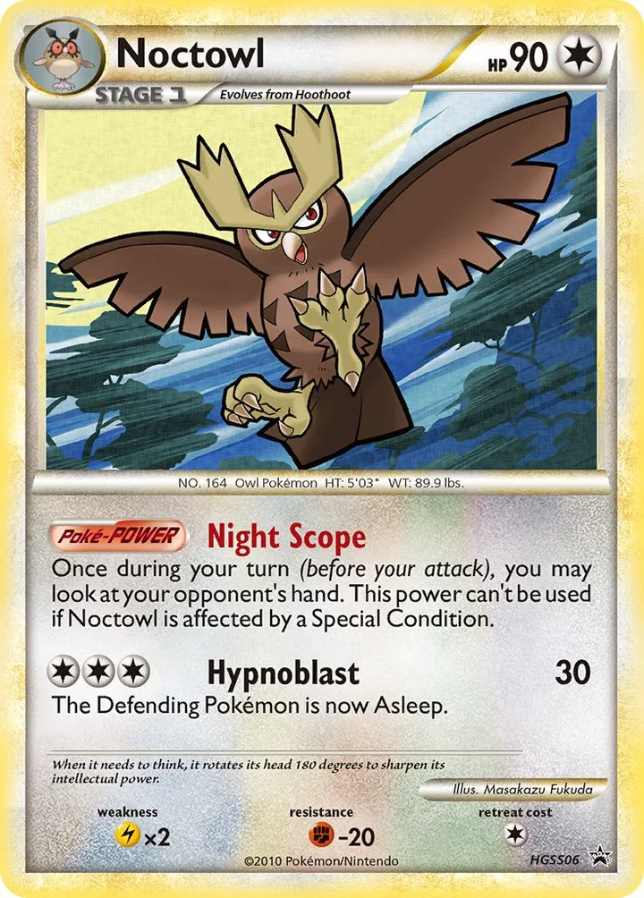 Noctowl, HeartGold & SoulSilver Promos HGSS06