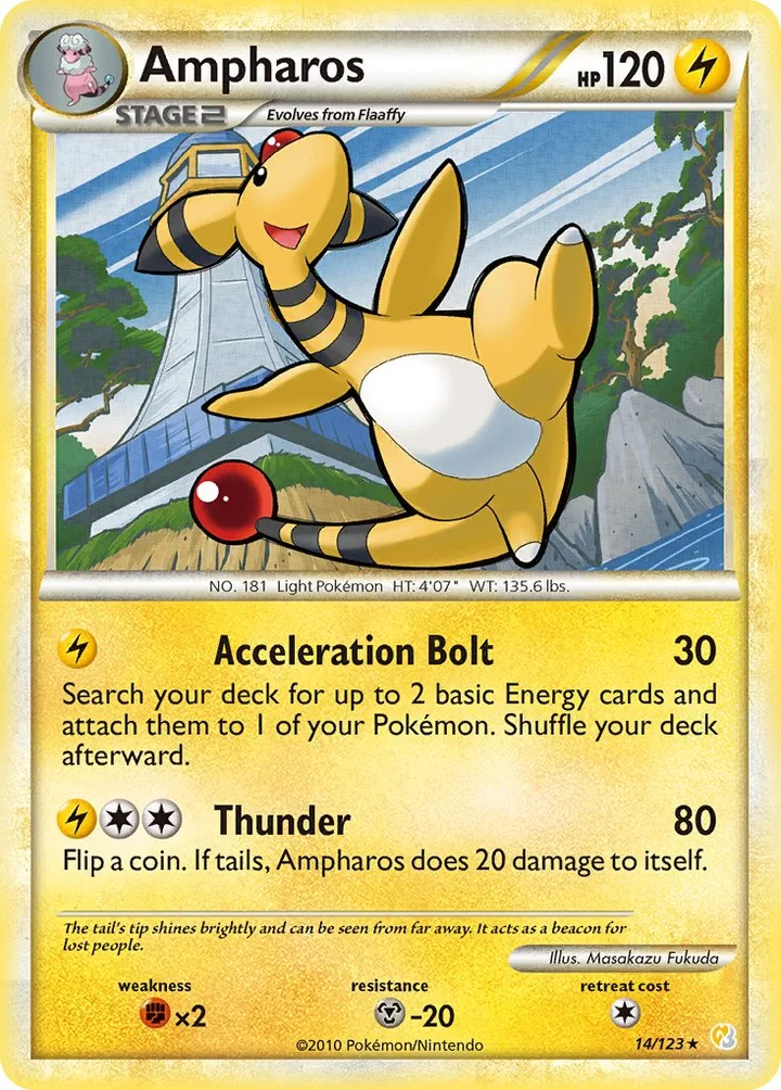 Ampharos, HeartGold & SoulSilver 14/123