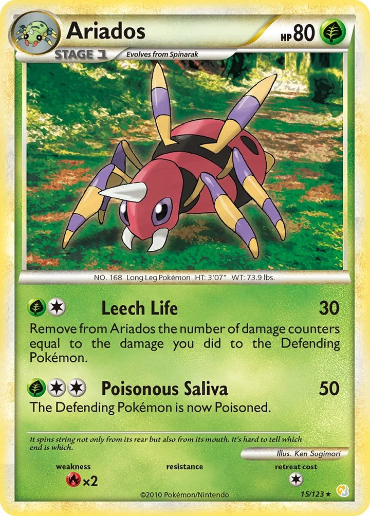Ariados, HeartGold & SoulSilver 15/123