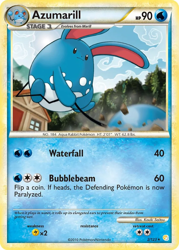 Azumarill, HeartGold & SoulSilver 2/123
