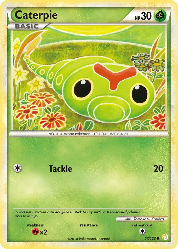 Caterpie, HeartGold & SoulSilver 57/123