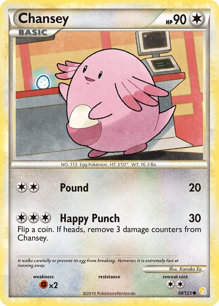 Chansey, HeartGold & SoulSilver 58/123