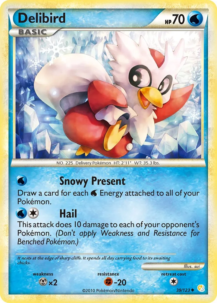 Delibird, HeartGold & SoulSilver 39/123