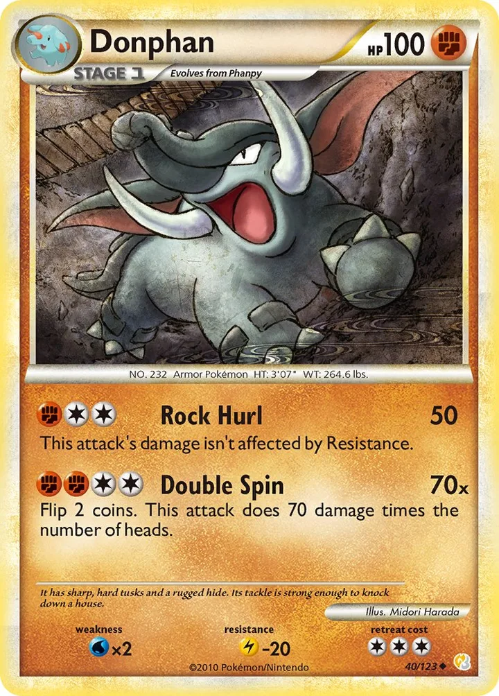 Donphan, HeartGold & SoulSilver 40/123