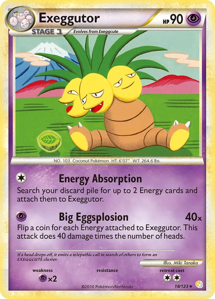 Exeggutor, HeartGold & SoulSilver 18/123