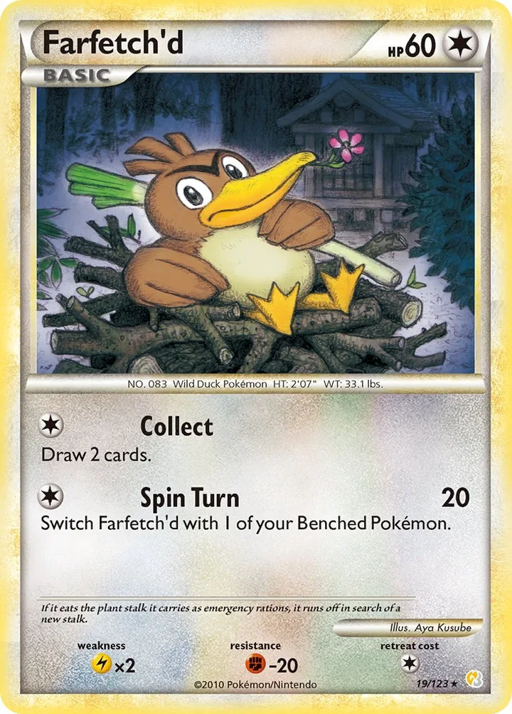 Farfetch’d, HeartGold & SoulSilver 19/123