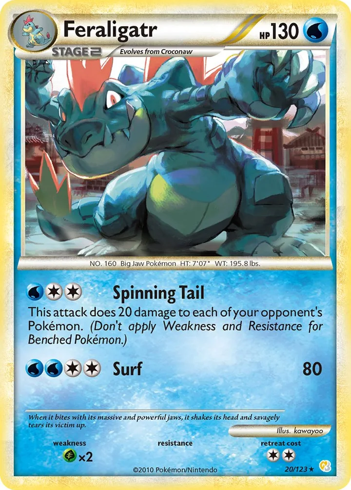 Feraligatr, HeartGold & SoulSilver 20/123