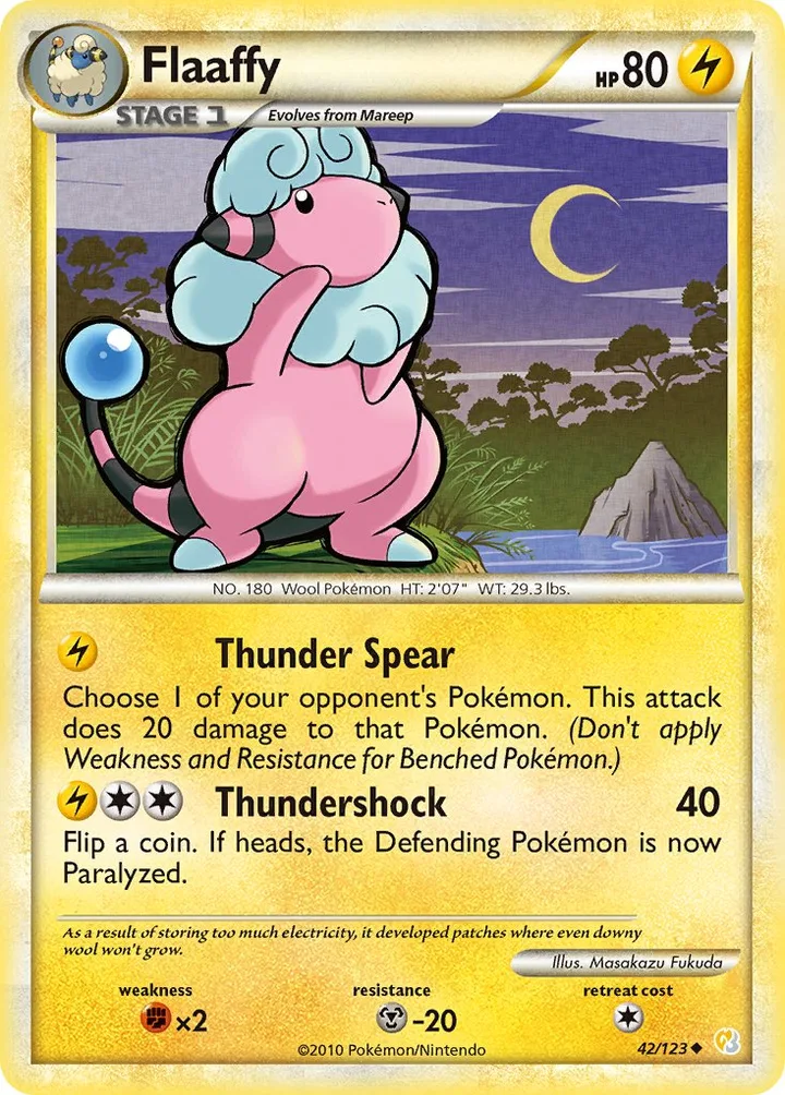 Flaaffy, HeartGold & SoulSilver 42/123