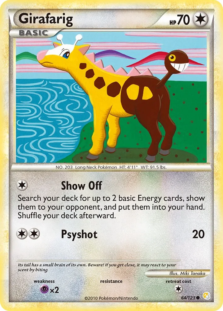 Girafarig, HeartGold & SoulSilver 64/123