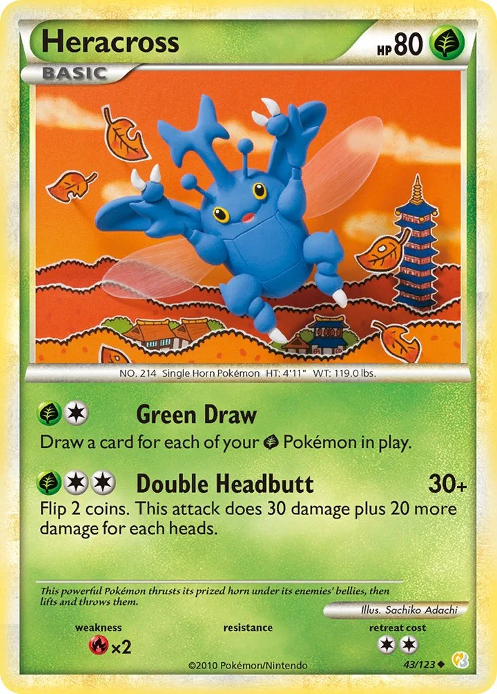 Heracross, HeartGold & SoulSilver 43/123