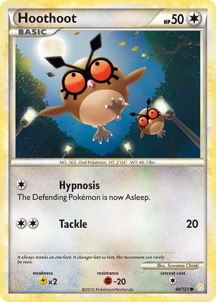 Hoothoot, HeartGold & SoulSilver 66/123
