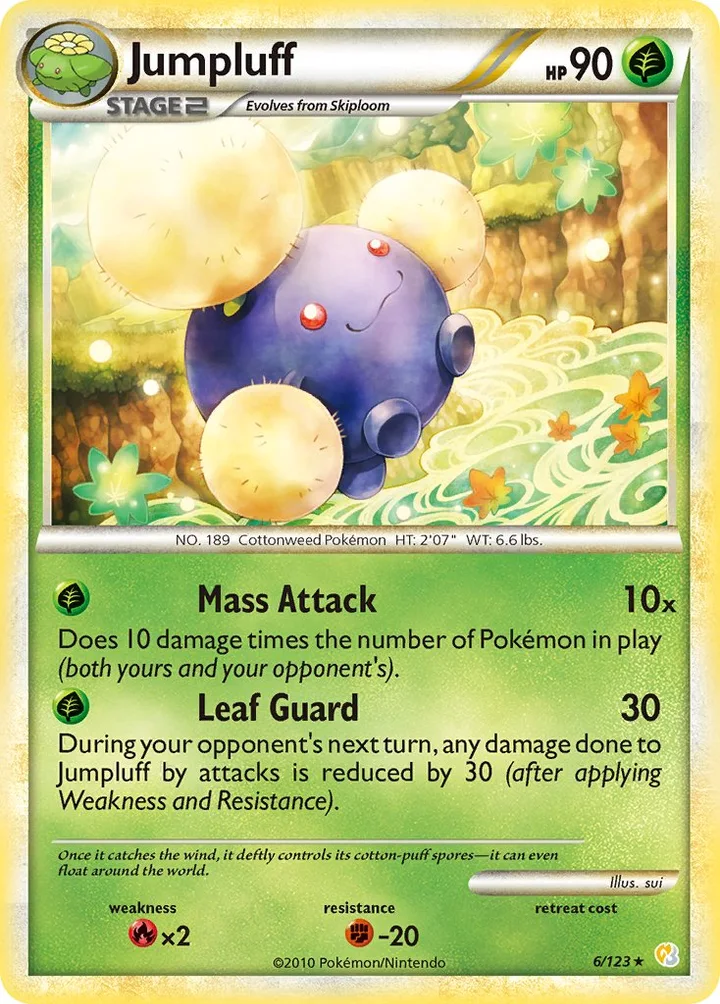Jumpluff, HeartGold & SoulSilver 6/123