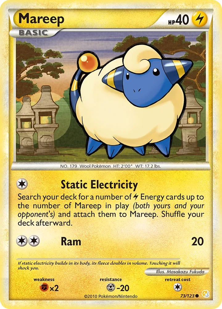 Mareep, HeartGold & SoulSilver 73/123