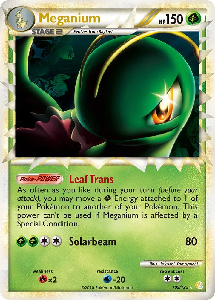 Meganium, HeartGold & SoulSilver 109/123