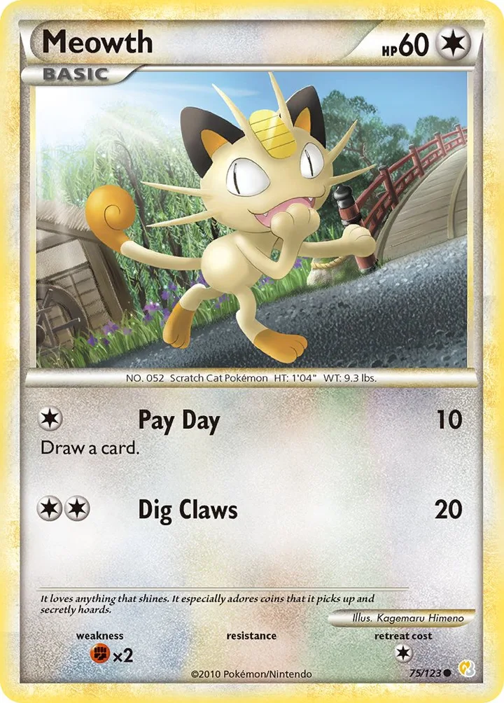Meowth, HeartGold & SoulSilver 75/123