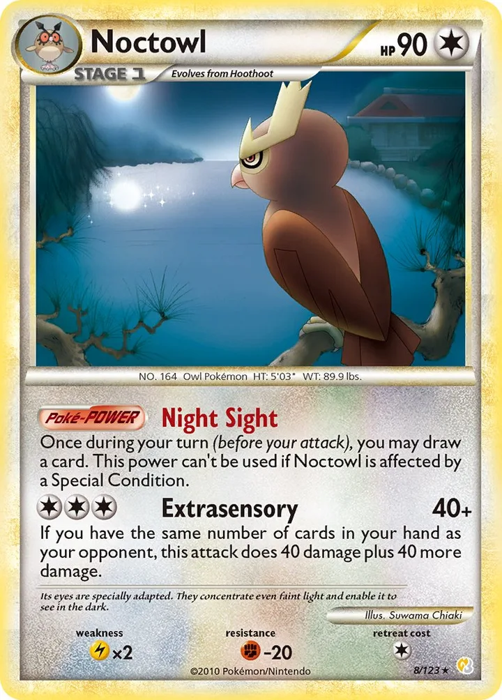Noctowl, HeartGold & SoulSilver 8/123