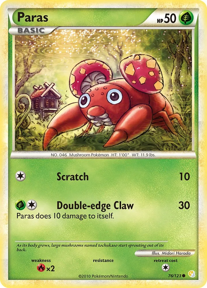 Paras, HeartGold & SoulSilver 76/123