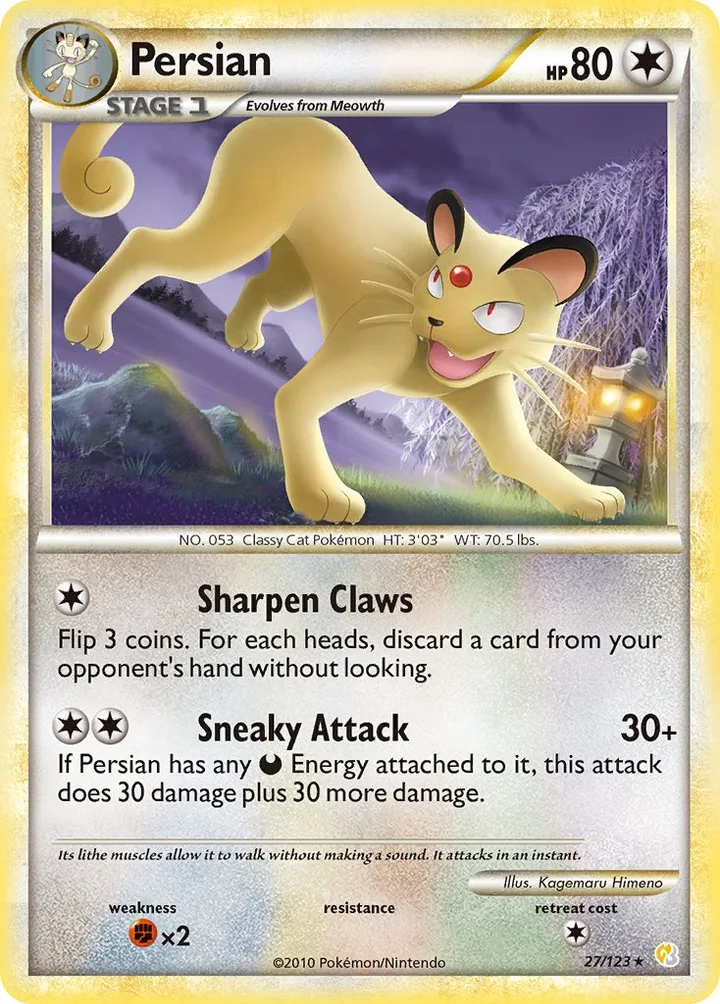 Persian, HeartGold & SoulSilver 27/123