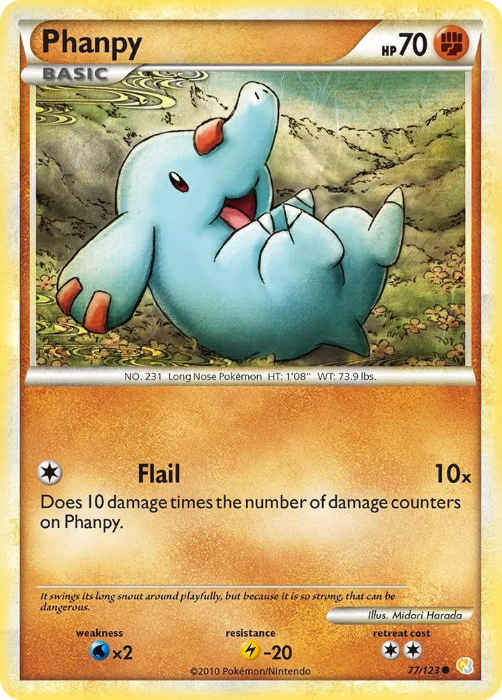 Phanpy, HeartGold & SoulSilver 77/123