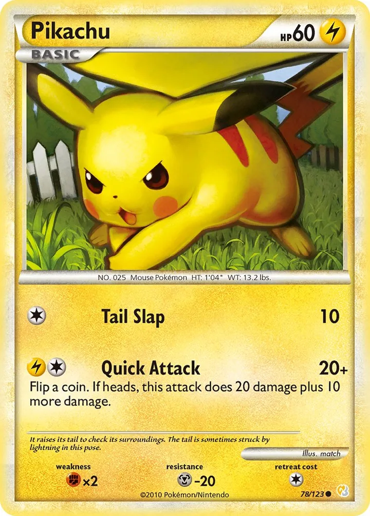 Pikachu, HeartGold & SoulSilver 78/123