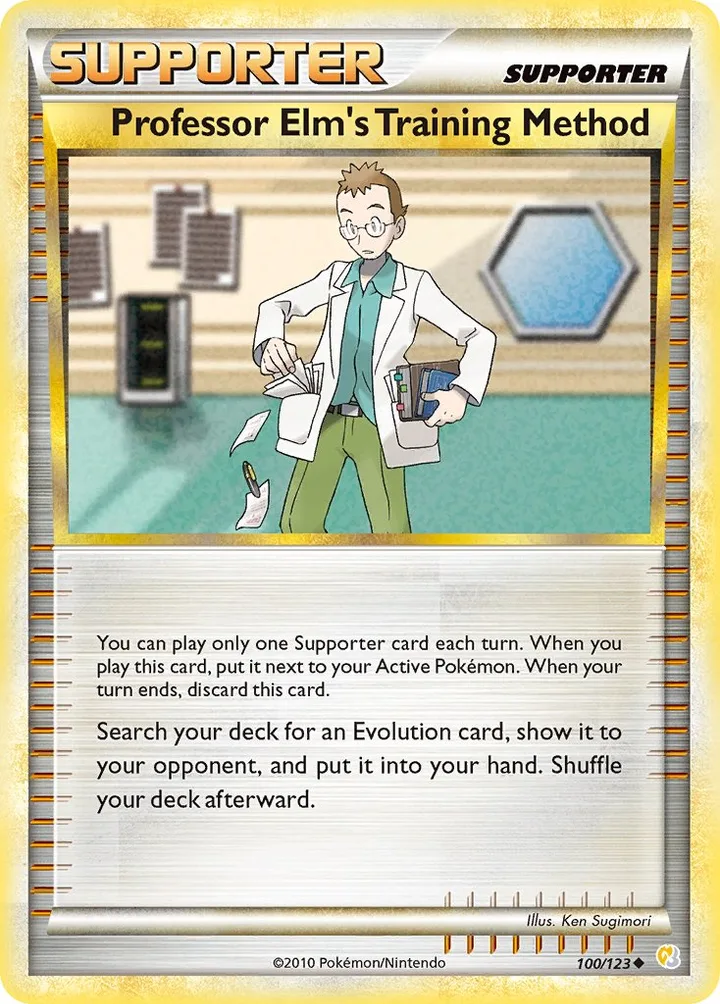 Professor Elm’s Training Method, HeartGold & SoulSilver 100/123