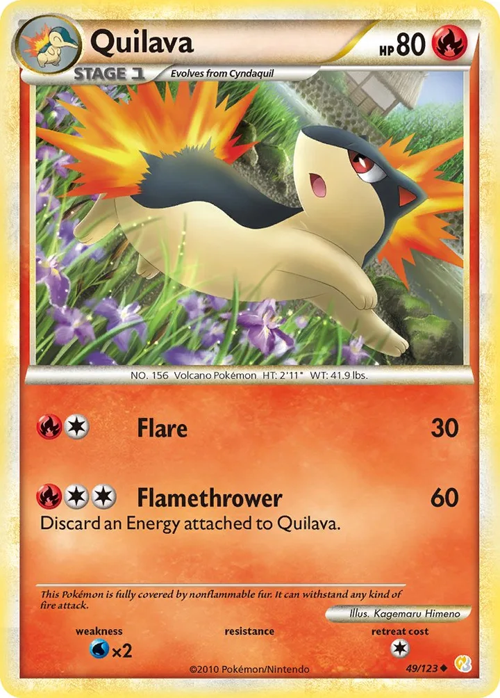 Quilava, HeartGold & SoulSilver 49/123