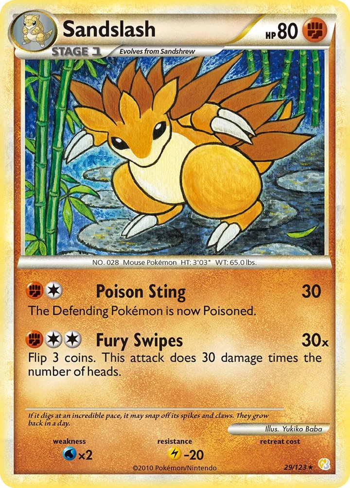 Sandslash, HeartGold & SoulSilver 29/123