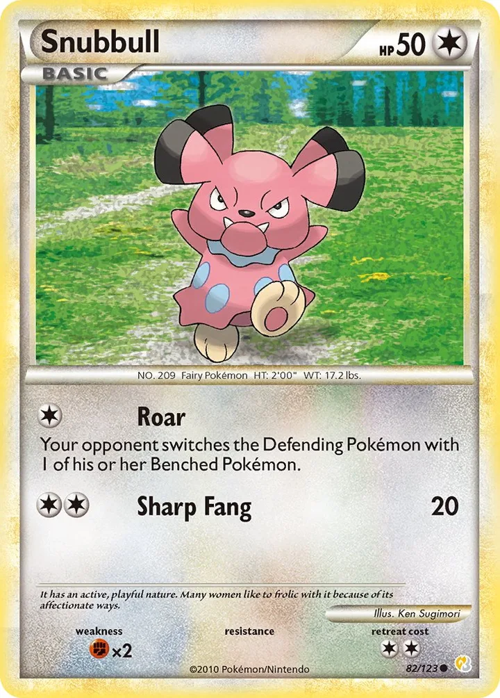Snubbull, HeartGold & SoulSilver 82/123