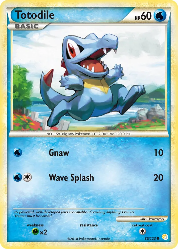 Totodile, HeartGold & SoulSilver 86/123