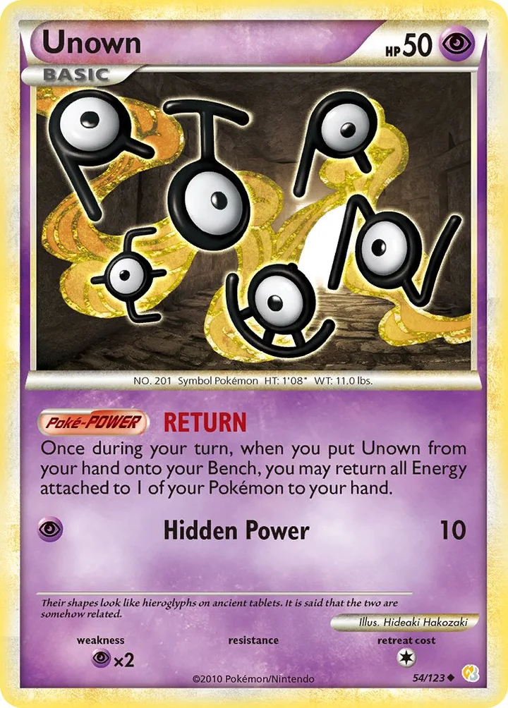 Unown, HeartGold & SoulSilver 54/123