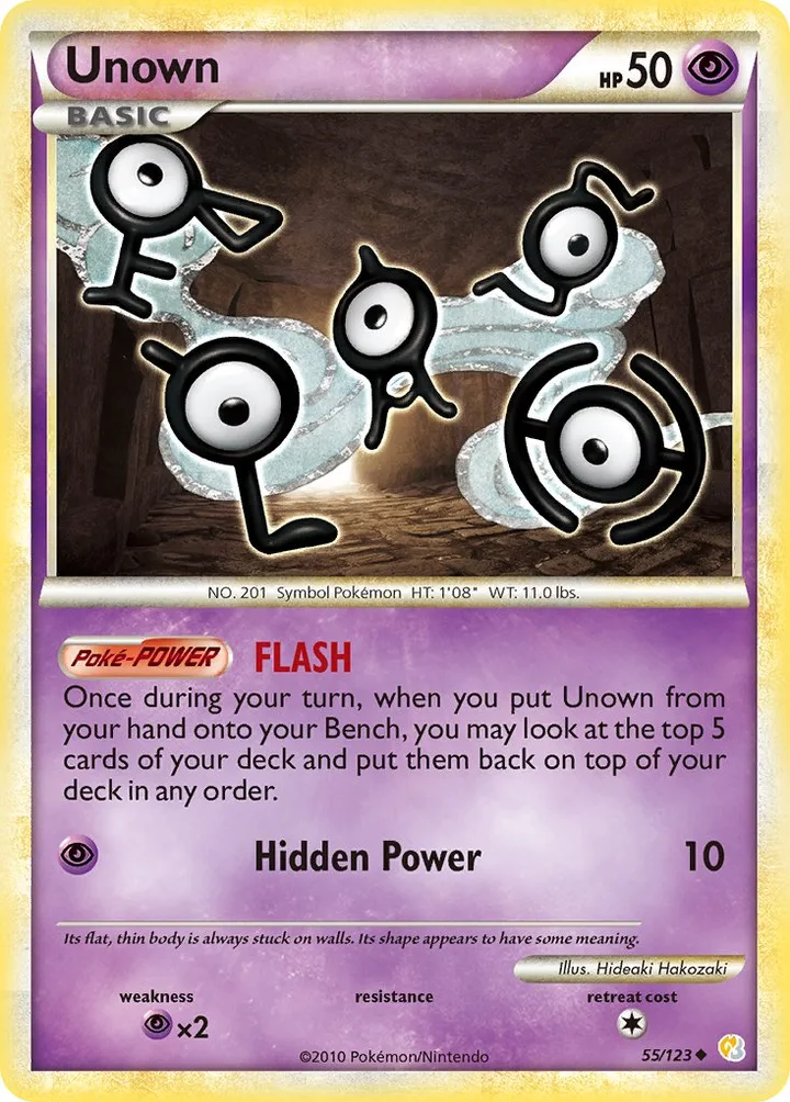 Unown, HeartGold & SoulSilver 55/123