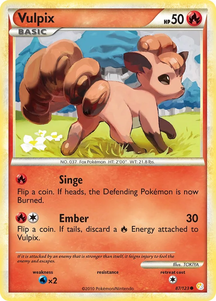 Vulpix, HeartGold & SoulSilver 87/123