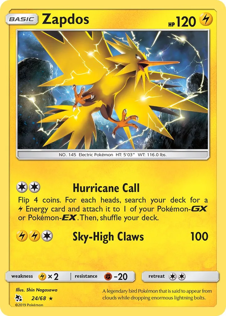 Zapdos, Hidden Fates 24/68