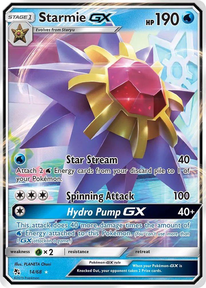 Starmie-GX, Hidden Fates 14/68