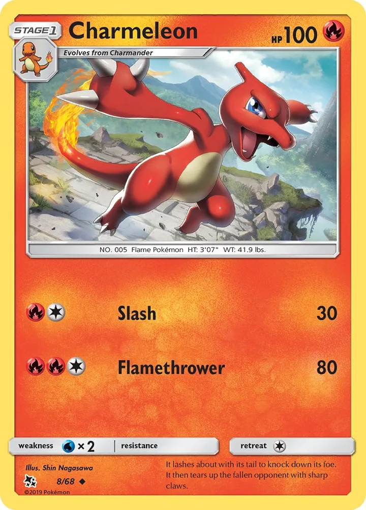 Charmeleon, Hidden Fates 8/68