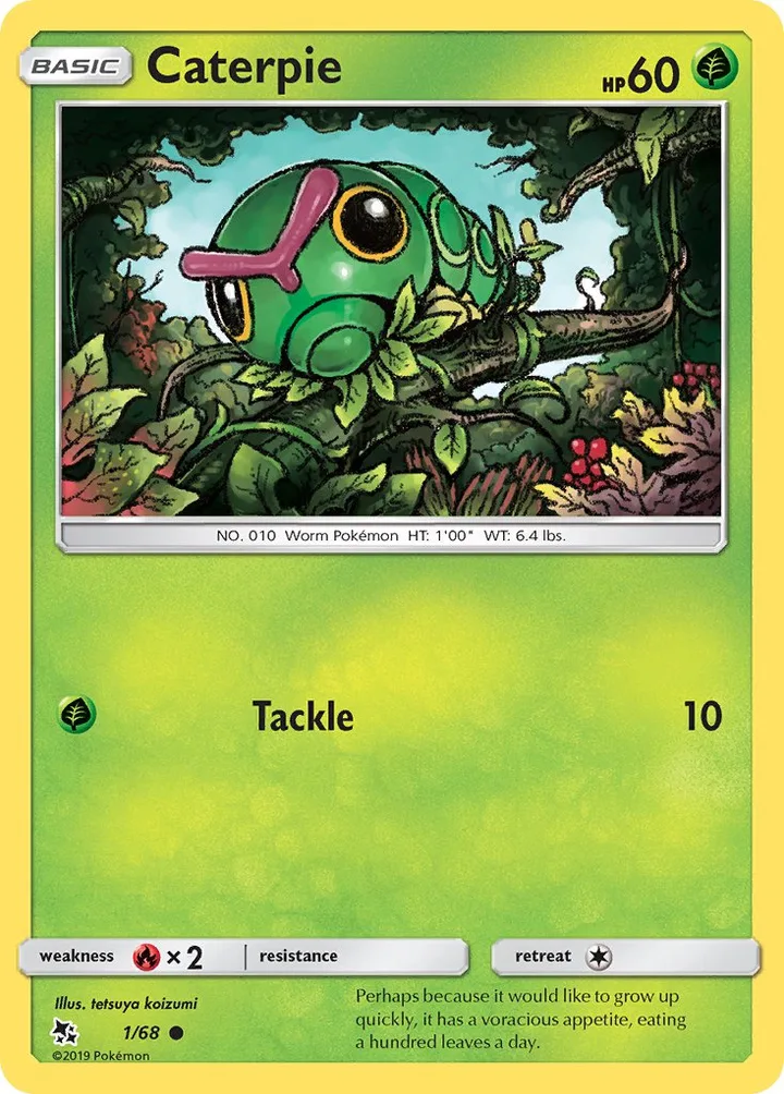Caterpie, Hidden Fates 1/68
