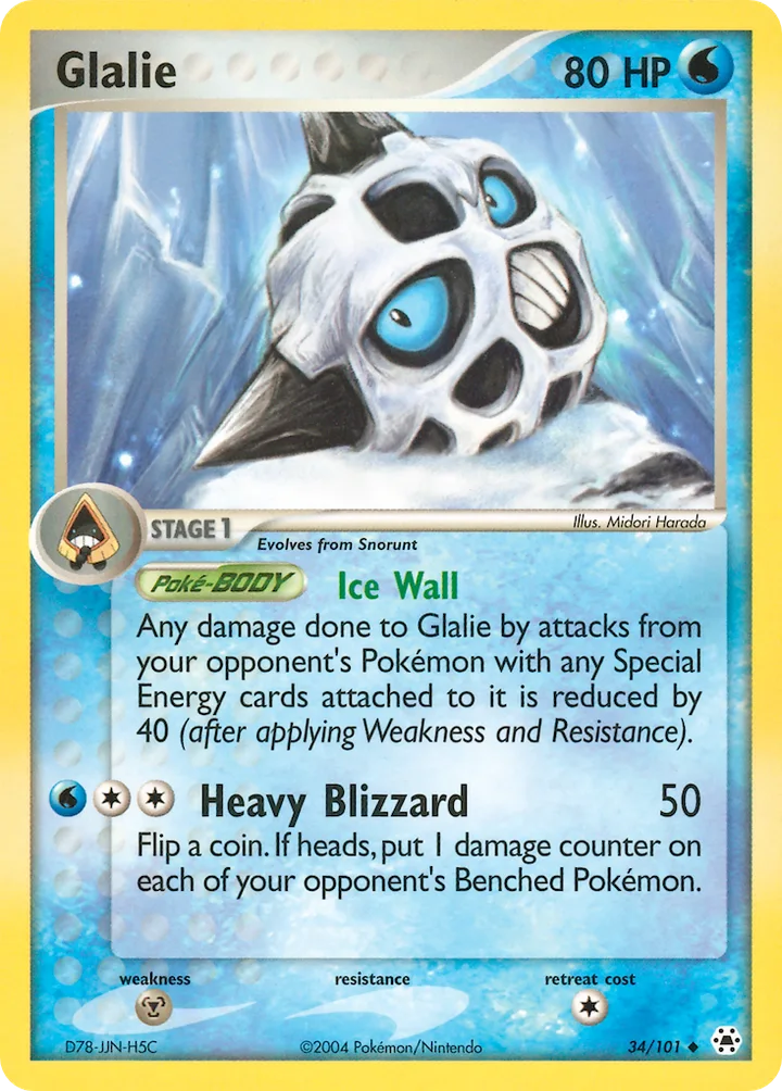 Glalie, Hidden Legends 34/101