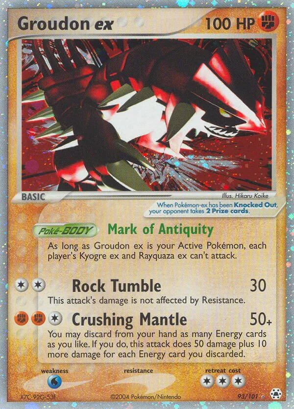 Groudon ex, Hidden Legends 93/101
